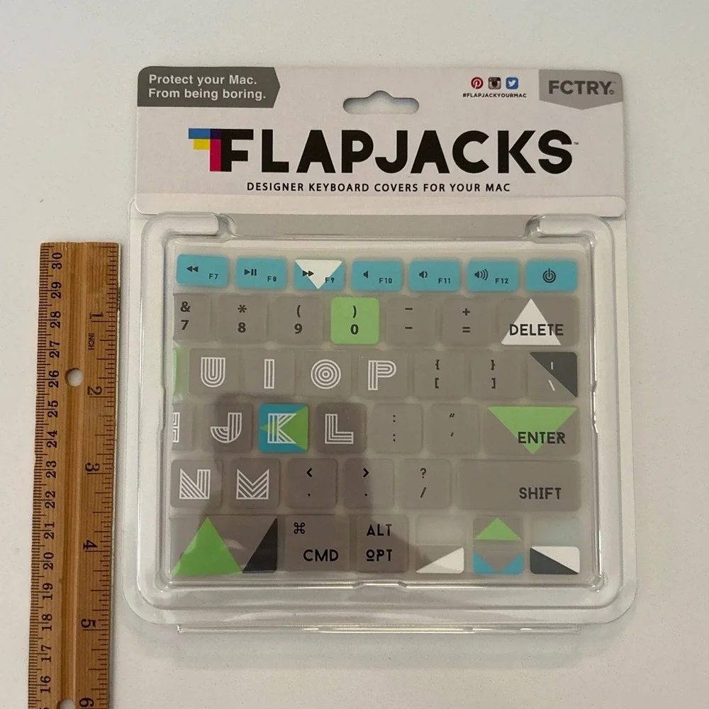 Flapjacks Designer Keyboard Cover For‎ MacBook Air Pro Desktop Lime Light New